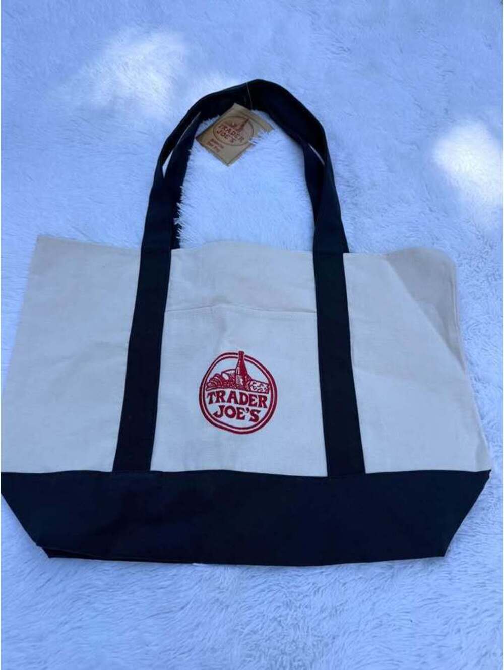 NWT Trader Joe's Reusable Canvas Tote Bag